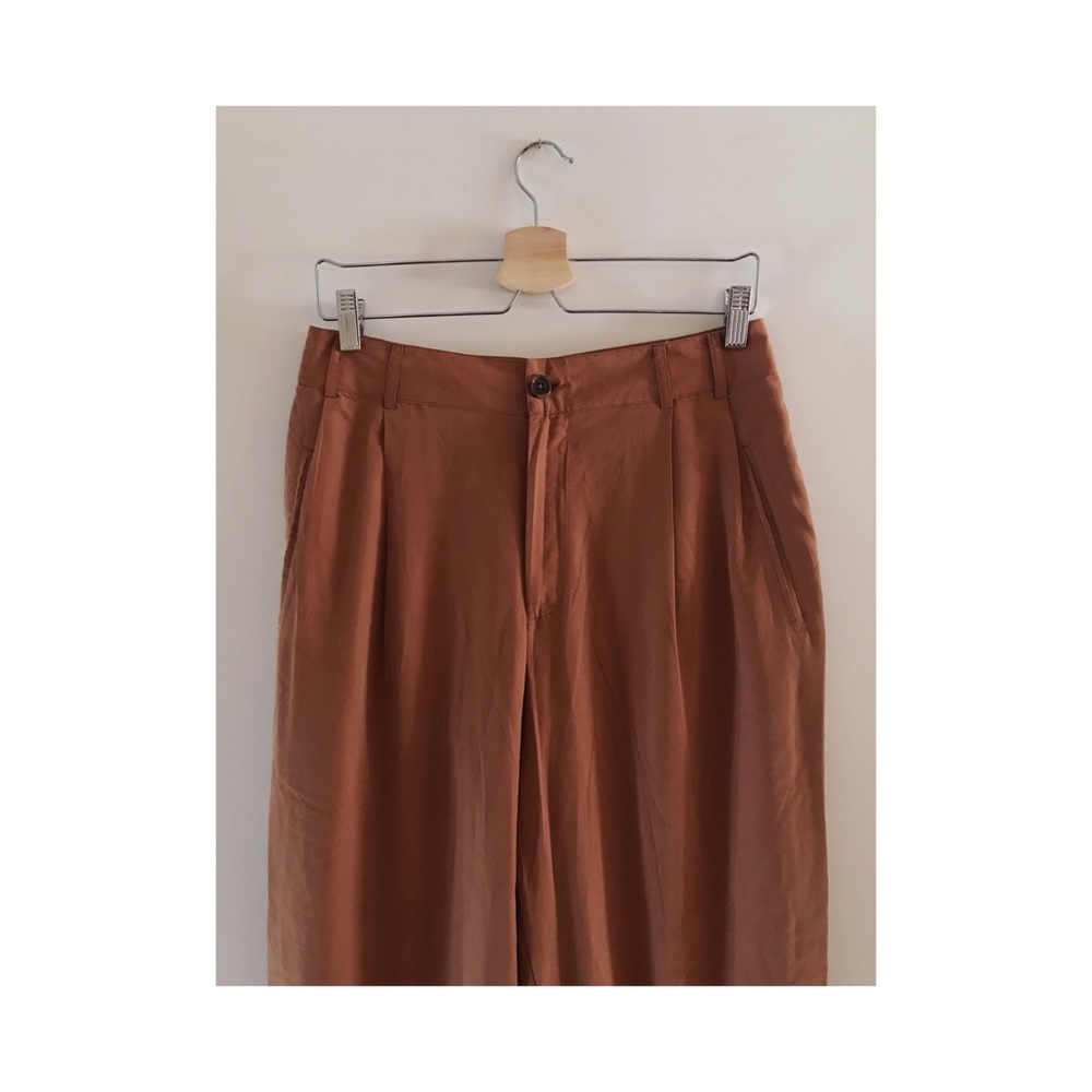 Clay Colored High Waisted Trousers